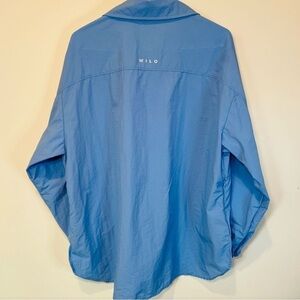 WILO Parachute Shirt Jacket Nylon Women Size Medium Snap Front Zip pockets NWOT